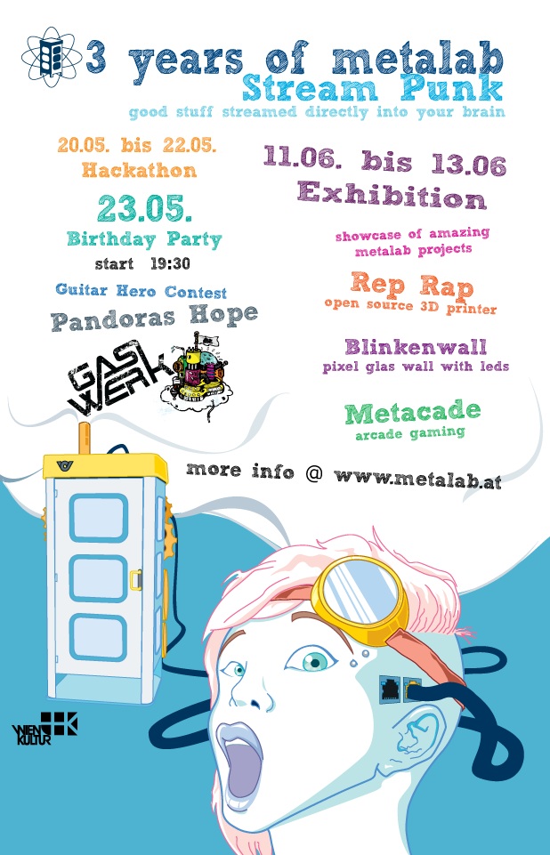 Flyer 3 years of metalab